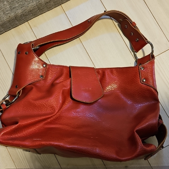 Matt & Nat Handbags - MATT & NAT Red Large Bag Purse Y2K Adjustable Straps Vegan Leather